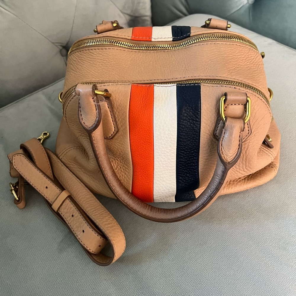 Jcrew leather tan purse